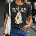 I'm Just Here For The Boos Halloween Costumes Ghost T-Shirt Gifts for Her