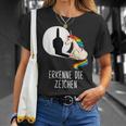 Unicorn Erkenne Die Zeichen T-Shirt Geschenke für Sie