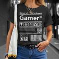Gamer Barcode Box Consoleideogames Maglietta Regalos para ella