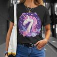 Geburtstag 7 Einhorn Mädchen Einhorn Outfit 7 Geburtstag T-Shirt Geschenke für Sie