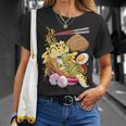 Geco Leopardino Kawaii Geco Leopardo Ramen Lucertola Maglietta Regalos para ella