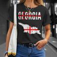 Georgian Georgian Map Flag T-Shirt Geschenke für Sie