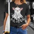 Ghost Pig Costume Pig A Boo Farmer Animal Halloween Costume T-Shirt Gifts for Her