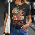 Giocatore Jazz Orchestra Gioca Sul Palco Smooth Jazz Maglietta Regalos para ella