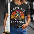 Lets Go Bananas Banana Playing Baseball Baseball Player Fun T-Shirt Gifts for Her