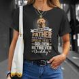 Golden Retriever Daddy Idea For Cool Maglietta Regalos para ella