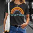 Goodibes Only Positive Inspirational Distressed Maglietta Regalos para ella