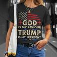 Gott Ist Mein Erlö God Is My Redeemer Trumpf Is My President T-Shirt Geschenke für Sie