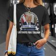 Gracias Al Presidente Donald Latinos Por Trump Camiseta unisex Regalos para ella