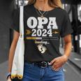 Grandpa 2024 Loading Werdender Opa T-Shirt Geschenke für Sie