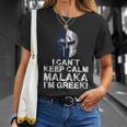 Greek Proud Malaka Greek Spartan Helmet T-Shirt Geschenke für Sie