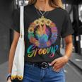 Groovy Peace Sign Tie Dye Hippie T-Shirt Gifts for Her