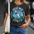Guess What Week It Is Shark Joke Retro Vintage Ocean T-Shirt Gifts for Her