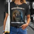 Guten Morgen Ganz Dünnes Eis Dog Coffee T-Shirt Geschenke für Sie