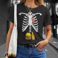 Hamburguesa Y Cerveza Esqueleto Camiseta unisex Regalos para ella