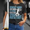 Handball Geheult Wird Erst Wenn Es Stark Blutet Damen T-Shirt Geschenke für Sie