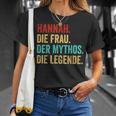 Hannah Die Frau Der Mythos Die Legend Saying Women's T-Shirt Geschenke für Sie