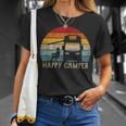 Happy Camper Rv 70S Retro Camperan Camping S T-Shirt Geschenke für Sie