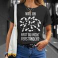 Was Hast Du Nichterstanden Tanzenschritte Tanzen Tänzer T-Shirt Geschenke für Sie