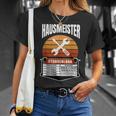 Hausmeister Stundenlohn Hauswart Preisliste Haustechniker T-Shirt Geschenke für Sie