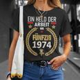 Held Der Arbeit Onostalgia 50Th Birthday 1974 Ddr T-Shirt Geschenke für Sie