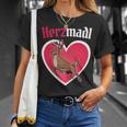 Herzmadl Deer Dirndl Costume Women's T-Shirt Geschenke für Sie