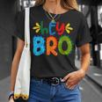 Hey Bro Little Bro Best Brother Ever Novelty Graphic Cool Maglietta Regalos para ella