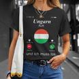 With Hungary Ruft Und Ich Muss Los Hungary Flag T-Shirt Geschenke für Sie