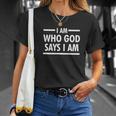 I Am Who God Says I Am God Lover Premium T-Shirt Gifts for Her