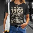 Ich Bin Nicht 58 Ich Bin 18 Mit 40 Jahren Geburtstag Lustig Mai 1966 T-Shirt Geschenke für Sie