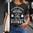 Ich Esse Fleisch Ich Bin Hetero And Ich Fahre Burner T-Shirt Geschenke für Sie