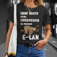 Ich Habe Heute Keine Connection Zu Meiner E-Lan Sloth I Have No Connection T-Shirt Geschenke für Sie