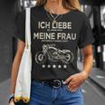 Ich Liebe Es Wenn Meine Frau Mich Motorrad Fahren Lässt Lässt T-Shirt Geschenke für Sie