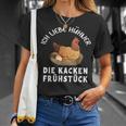 Ich Liebe Hühner Die Kacken Frühstück Ich Liebe Hühner T-Shirt Geschenke für Sie