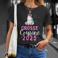 Ich Werde Große Cousin 2025 Unicorn Girls' Cousin T-Shirt Geschenke für Sie