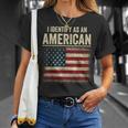 I Identify As An American Flag T-Shirt Gifts for Her