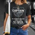 Il Capitano Ha Sempre Ragione E Io Sono Il Capitano Maglietta Regalos para ella