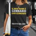 Il Mio Nome È Gennaro Regalo Testo Divertente Nome Persona Maglietta Regalos para ella