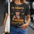 I'm Thankful Trump Won Thanksgiving Turkey Fall Women T-Shirt Gifts for Her I'm Thankful Trump Won Thanksgiving Turkey Fall Women T-Shirt Gifts for Her