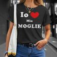 Io Amo Mia Moglie Italiano Moglie Amore Maglietta Regalos para ella