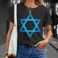 Israel Flag Small Star Of David Judaism Hexagram Symbol T-Shirt Geschenke für Sie