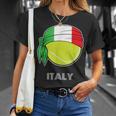 Italia De Tenis Para Hombre Para Jugadores Italianos Tenis Italianos Camiseta unisex Regalos para ella