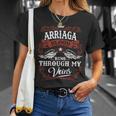 It's A Arriaga Thing You Wouldn't Understand Arriaga Last Name Blood Run Through My Veins T-Shirt Gifts for Her