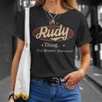 It's A Rudy Thing You Wouldn't Understand T-Shirt Gifts for Her