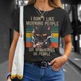 Je Déteste Les Gens Du Matin Et Les Gens Du Matin Et Le Chat T-Shirt Cadeaux pour elle