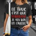 Je M'en Bats Couilles Cadeau Drôle Hommes T-Shirt Cadeaux pour elle