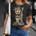 July 44Th Birthday 1980 Awesome Teddy Bear T-Shirt Gifts for Her