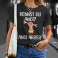 Kennst Du Andi Andi Arbeit Craftsman T-Shirt Geschenke für Sie