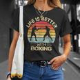 Kickboxing Life Is Better With Boxing Boxer Retro T-Shirt Geschenke für Sie