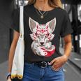 Kitsune Masque Japonais 9 Queues De Renard T-Shirt Cadeaux pour elle